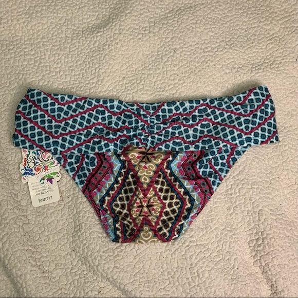 BRAND NEW Becca Boho Style Swim Bottoms - Picture 2 of 3